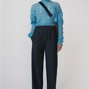 Acne Studios straight leg trouser with elastic waist 36